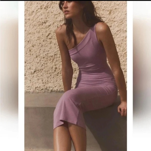 Zara asymmetric midi dress - Picture 2 of 4